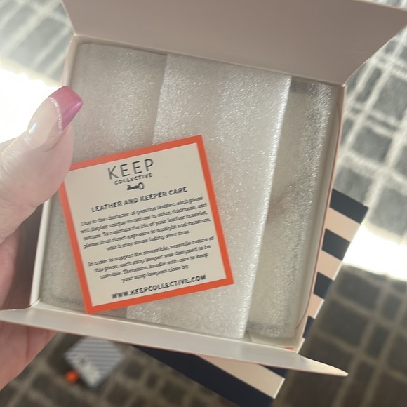 Keep Collective Chain & Leather Necklace-Blush/Champagne Rose Gold - Picture 2 of 4